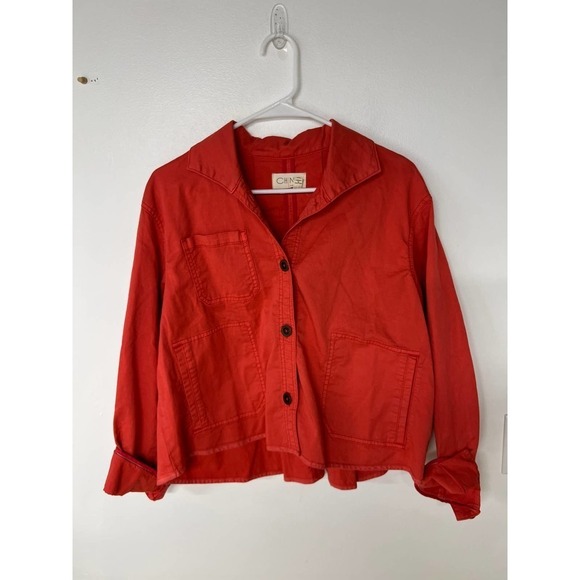 anthropologie chino coral swing jacket - Picture 2 of 5